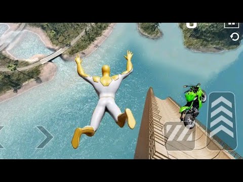 Superhero Moto Stunts Racing Gameplay Walkthrough (iOS, Android) - Part 1