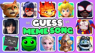 GUESS MEME & WHO'S SINGING?|Fire in The hole.Disney,Elsa,Tenge Tenge, Super Mario, Kung Fu Panda 4,