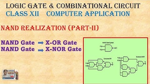 NAND REALIZATION (PART 2) || COMPUTER APPLICATION || WBCHSE