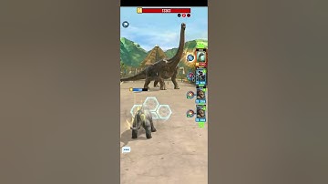 BRACHIOSAURUS BOSS RAID (3 Turns) vs 2 Marsupial Lion + Andrewtherium + Irritator-JurassicWorldAlive