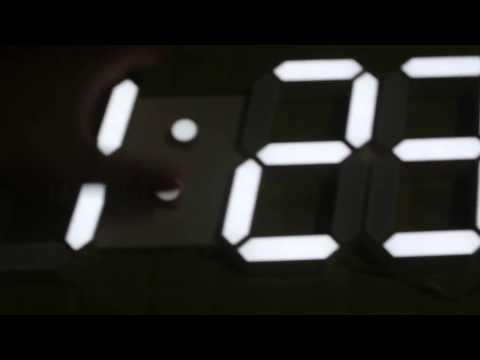 까사미아 3D LED 벽시계 자동밝기조절 Test