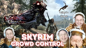 First Time Skyrim but chat can spawn dragons on me.... - Crowd Control Skyrim