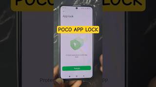 how to set app lock in poco mobile #poco #applock #android