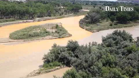 The #SanJuanRiver and the #AnimasRiver meet in #FarmingtonNM. The Bureau of Reclamation released ext