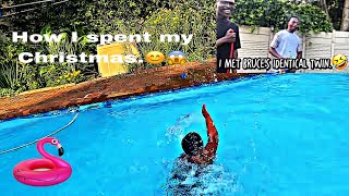 How I spent my Christmas | i met bruce’s twin🤣| brand collaboration{purepremium} swimming.😊😱