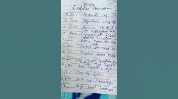 Basic Computer abbreviations#abbreviation #computerknowledge #video