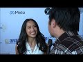 Katie tessier carpet interview at nami wla mental health gala 2023