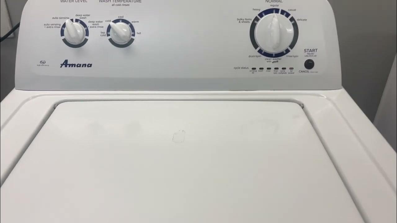 Amana NTW4516FW3 Top Load Washer | Spin - YouTube