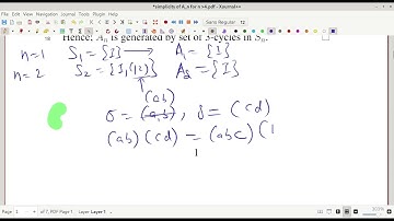 Alternating group generated by 3 cycles