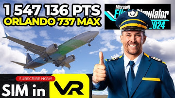 1,547,136 Points! Boeing 737 Max Precision Landing - Orlando - MSFS 2024 Diamond Challenge League
