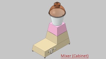 Mixer (Cabinet) Volume-1 (Video Tutorial) SolidWorks
