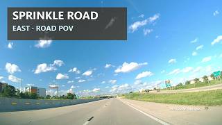 Sprinkle Road Eastbound near Kalamazoo, Michigan | Evening Driving POV