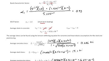 Prestressed Concrete Design - 4 - Example 4 - Response to Axial Loads with Tension Stiffening
