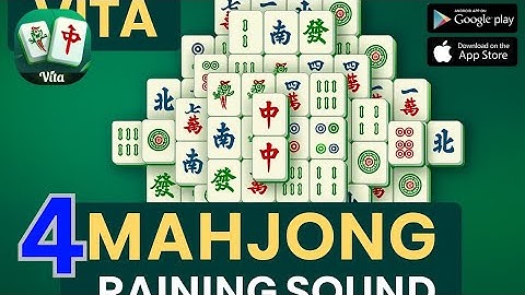Vita Mahjong | Gameplay with relaxing rain sound EP04 (ios,Android)