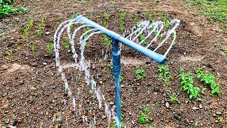 DIY 360Degree Rotating Water Fountain using PVC Pipe  Creative Ideas