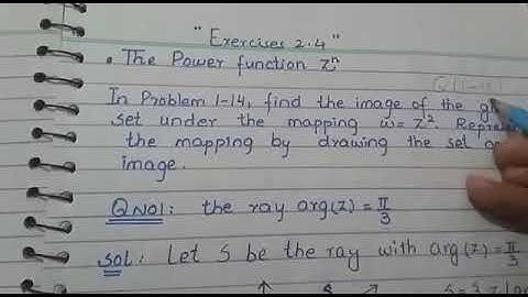 exercise 2.4 complex analysis 2 power function part 1