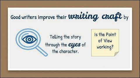 Writing Workshop: Personal Narrative Craft - Point of View