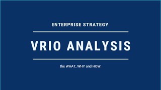 Vrio Analysis  The What why And How