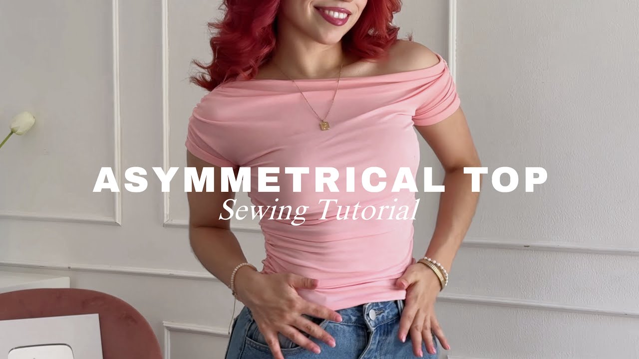 Asymmetrical Draped Top Tutorial EASY & QUICK