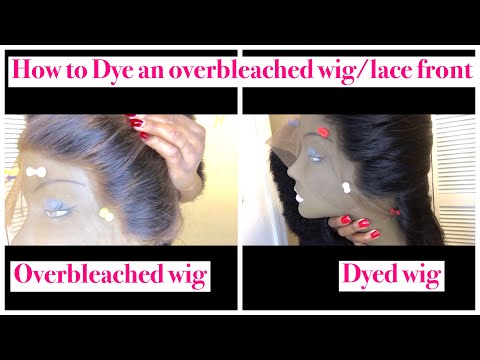 How to: Dye an over bleached wig