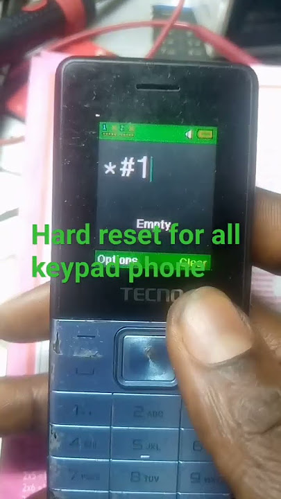 Hard reset for all keypad phones