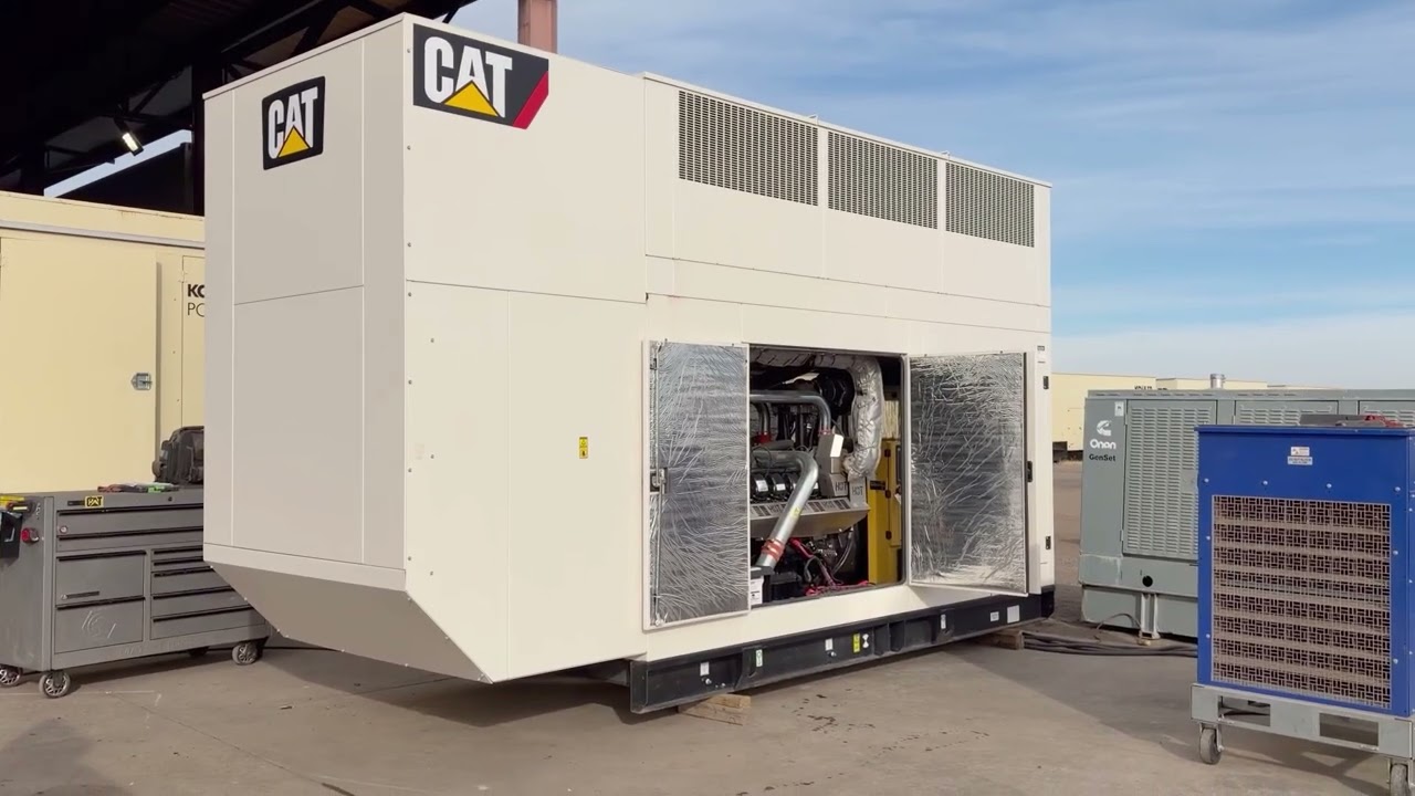 350kW Caterpillar Natural Gas Generator LOAD BANK TEST | 3-Phase, 277/480V Unit 093208