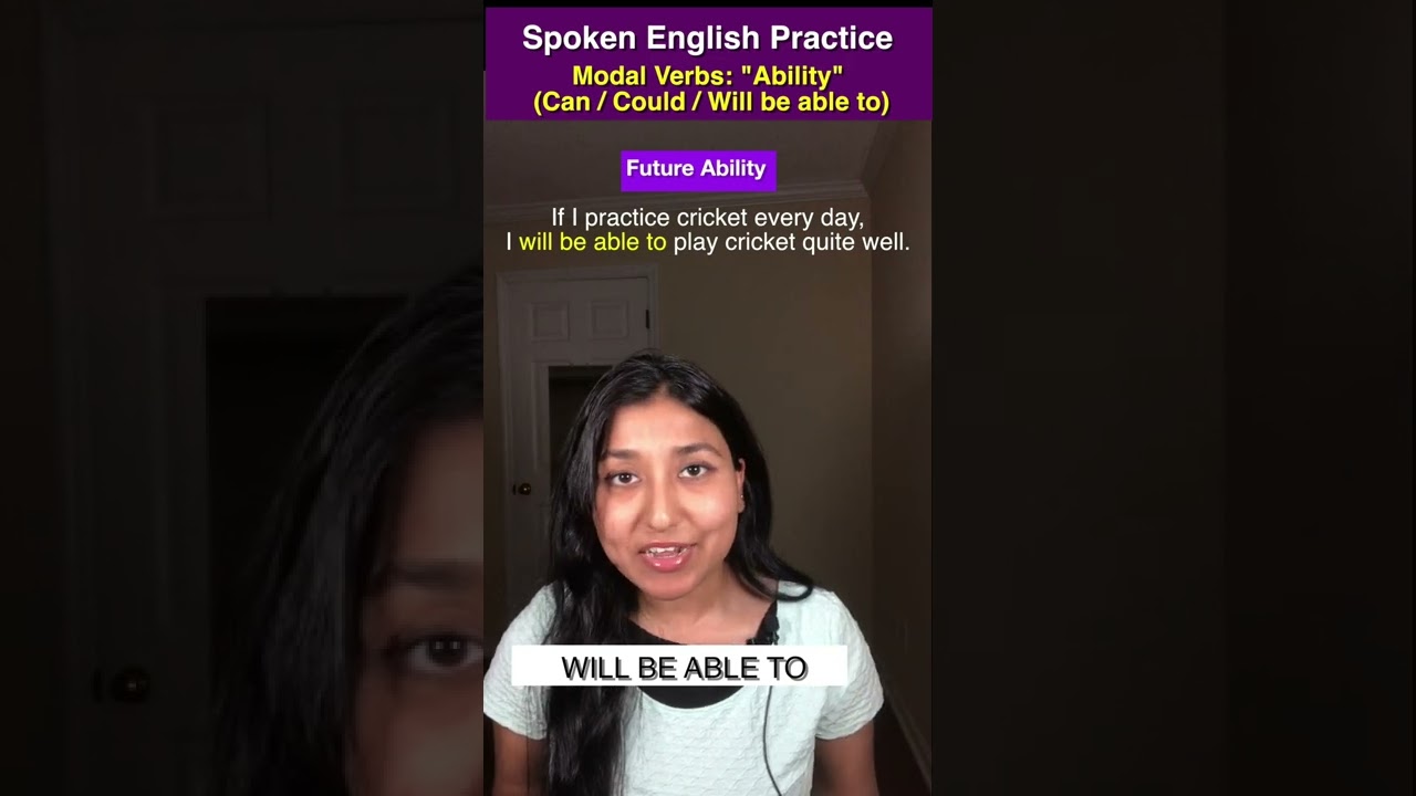 Modal Verbs: Can / Could / Will Be Able To | Ability | English Grammar| Spoken English| 