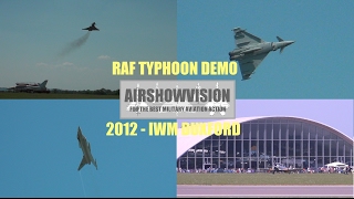 The 2012 Raf Typhoon Display Highlights Airshowvision