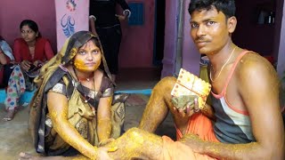 haldi video bana ko chad raho haldi tel bana moro peelo pad gao ri