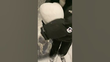 Làm một trái tim bằng tuyết to đùng tặng người yêu #genz #couple #drama #handmade #snow #love