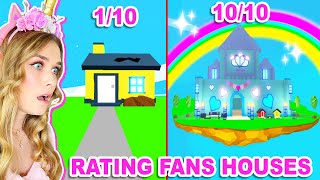 RATING FANS HOUSES In Adopt Me! (Roblox)