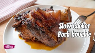 Slow Cooker Pork Knuckle with delicious sauce -  easy homemade dinner recipe Cook S Corner Braised Pork Shank