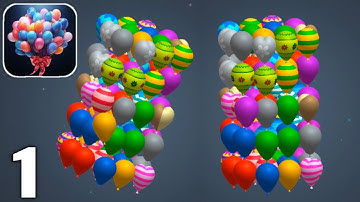 Balloon Triple Match : Match 3D - Gameplay Walkthrough Part 1 All Levels 1-15 (Android & iOS)