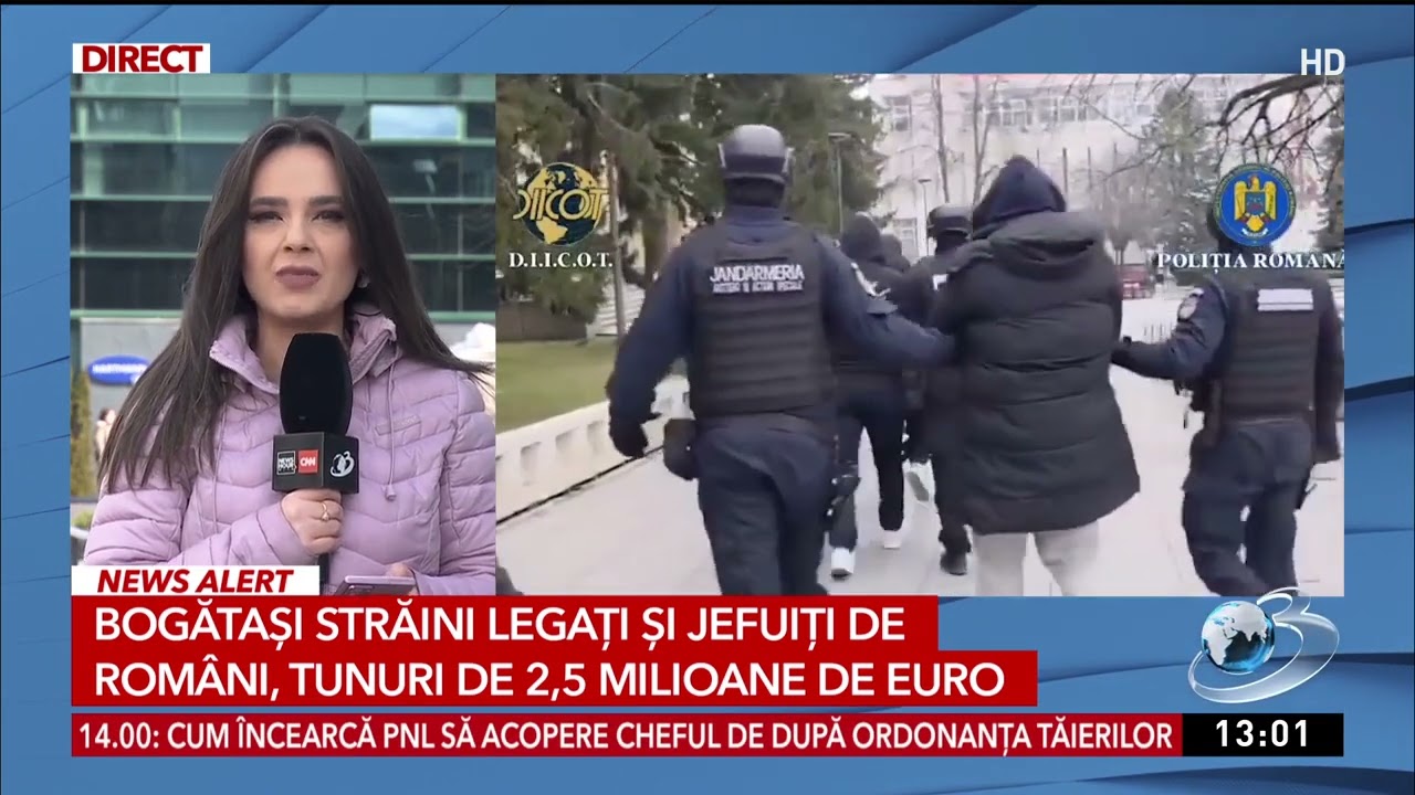 Cetățeni străini înstăriți, legați și jefuiți de români. Tunuri de 2,5 milioane de euro