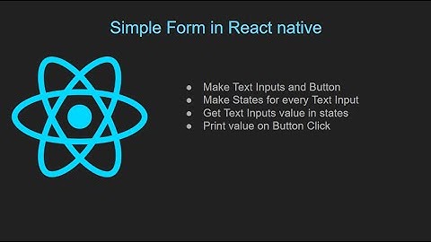 React native tutorial in hindi #12 Simple Form in React native