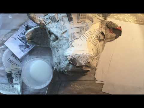 Paper Mache Animal Mount Demo