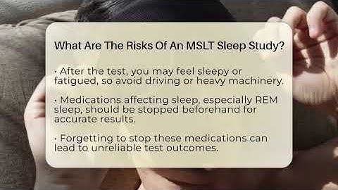 What Are The Risks Of An MSLT Sleep Study? - Sleep Apnea Support Network