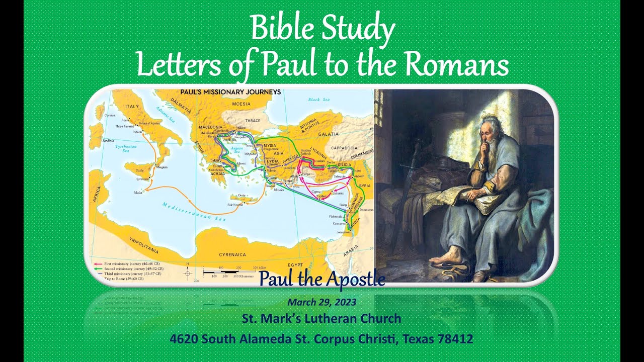 Letters of Paul to the Romans - Bible Study - YouTube