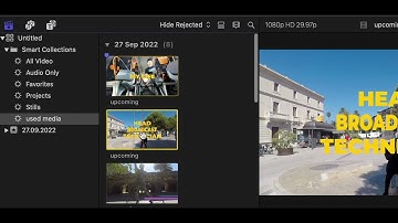Final Cut Pro Media Smart Collection