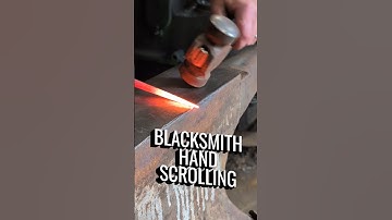 #blacksmith scrolling by hand on the anvil #forging #satisfying #asmr