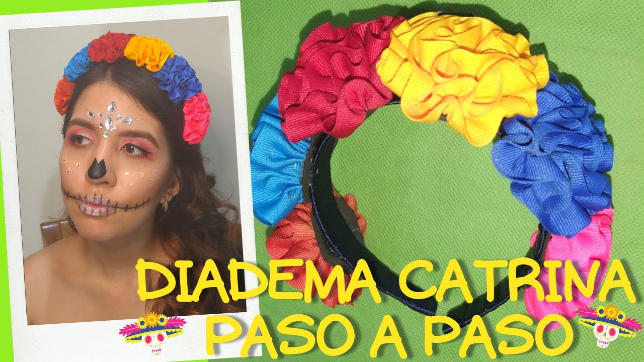Diadema de flores inspirada en Catrina / Halloween - Día de muertos!♥