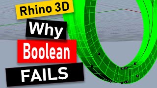 Why Boolean Commands Fail in Rhino 6: Jewelry CAD Design Tutorial #129