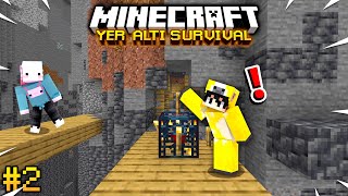 MUHTEŞEM SPAWNERLAR BULDUK!! | Minecraft Yer Altı Survival | Bölüm 2