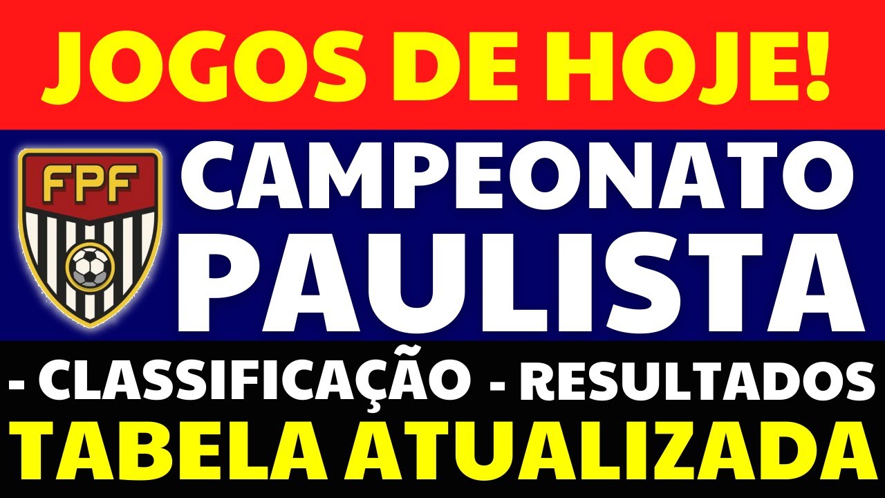 TABELA DO PAULISTÃO A2 - CLASSIFICAÇÃO DO CAMPEONATO PAULISTA A2