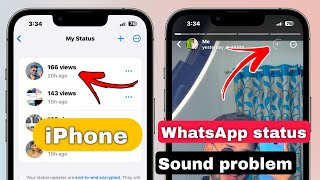 Iphone Whatsapp Status Sound Problem 2024 Iphone Whatsapp Status No Audio Problem 100% Fix