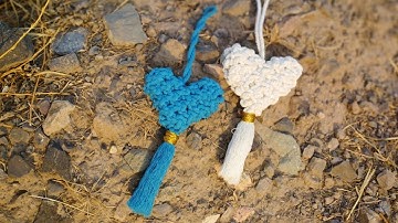 Macrame Heart Keychain/ 3D Heart Tutorial/ Macrame Tutorial/ aryamacrame1❤️