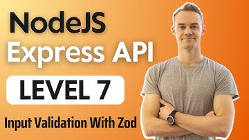 NodeJS Express API Project - Level 7 - Input Validation With Zod