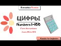 Russian for beginners. Numbers from 1 to 100