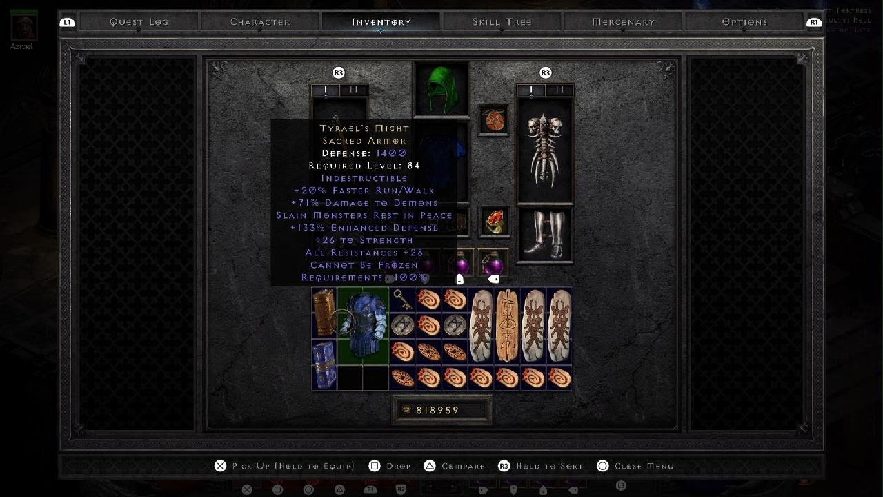 Tyraels Mght worth : r/Dablo_2_Resurrected