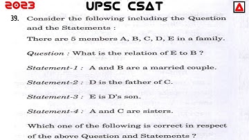 Consider The Following Including The Question And The Statements :There are 5 members A, B, C, D, E